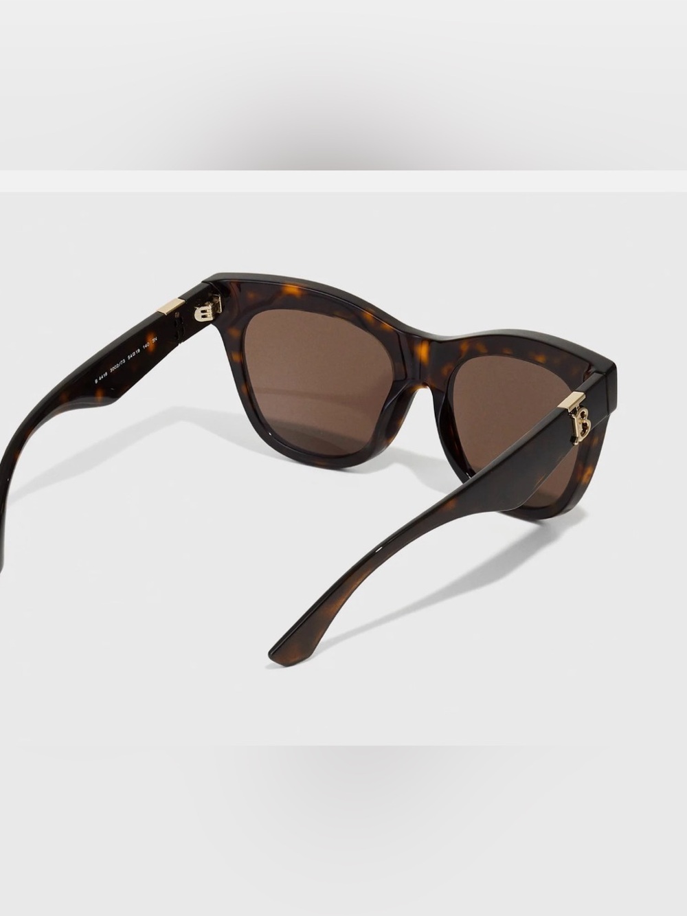 Burberry Tortoiseshell Cat-Eye Sunglasses - Brown Lenses - Picture 7 of 16
